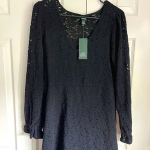Wild Fable Black Lace Dress